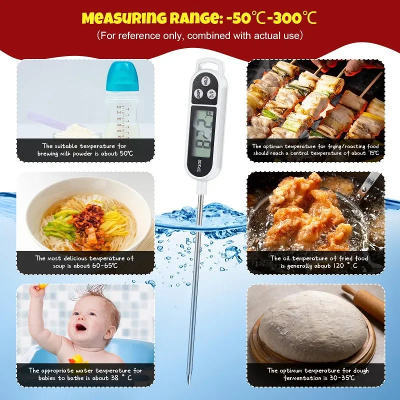 Digitales Küchenthermometer mit LCD-Anzeige