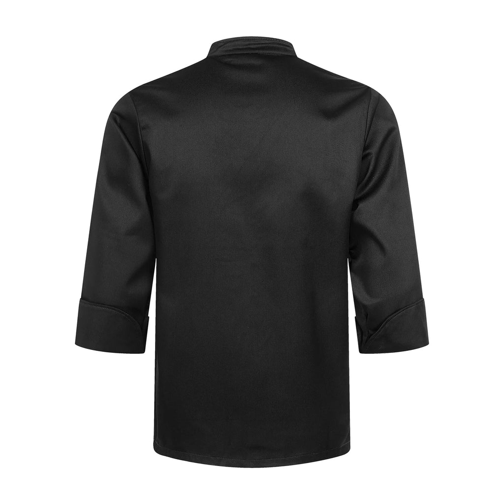 Renvena Kochjacke mit überlappendem Kragen und Taschen