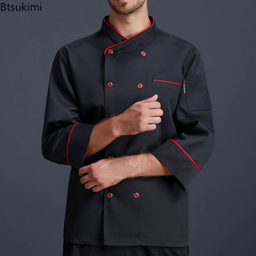 Btsukimi Kochjacke mit Mesh-Einsatz