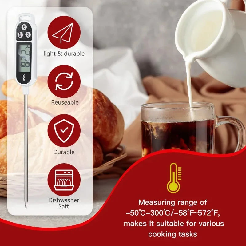 Digitales Küchenthermometer mit LCD-Anzeige