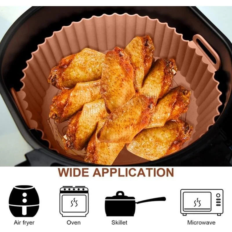 Wiederverwendbarer Airfryer-Einsatz – Schwarz oder Rot