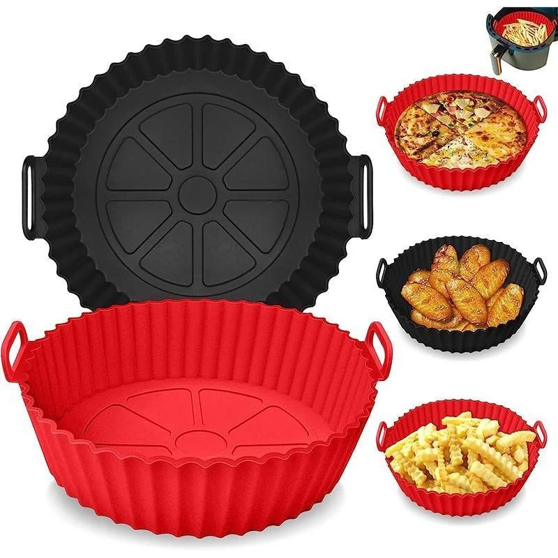 Wiederverwendbarer Airfryer-Einsatz – Schwarz oder Rot