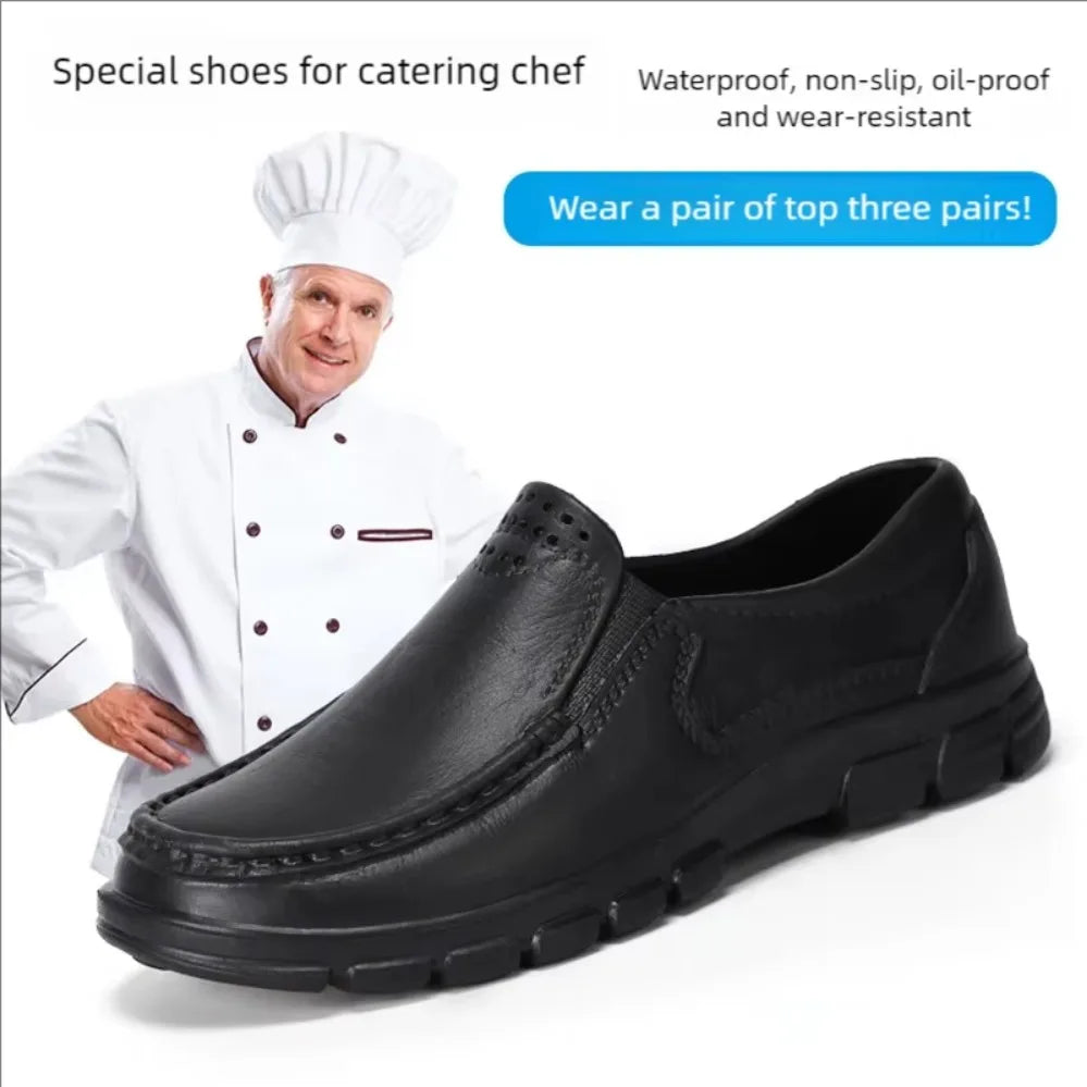 Schwarze Herren-Slipper zum Hineinschlüpfen